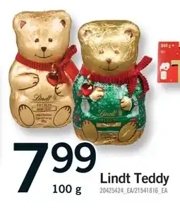 Fortinos LINDT TEDDY, 100 G offer