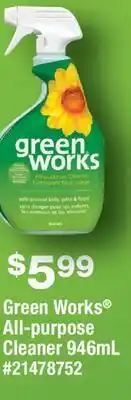 Fortinos GREEN WORKS ALL-PURPOSE CLEANER, 946ML offer