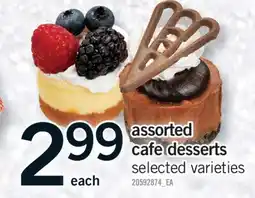 Fortinos ASSORTED CAFE DESSERTS offer