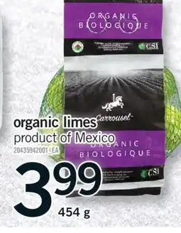 Fortinos ORGANIC LIMES, 454 G offer