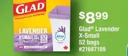 Fortinos GLAD LAVENDER X-SMALL, 52 BAGS offer