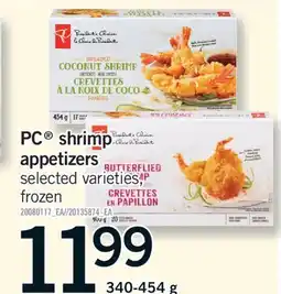 Fortinos PC SHRIMP APPETIZERS, 340-454 g offer