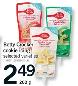 Fortinos BETTY CROCKER COOKIE ICING, 200 G offer