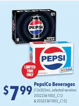 Fortinos PEPSICO BEVERAGES, 12X355ML offer