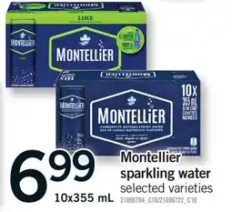 Fortinos MONTELLIER SPARKLING WATER, 10x355 mL offer