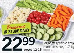 Fortinos LARGE VEGETABLE TRAY, 1.7 KG offer