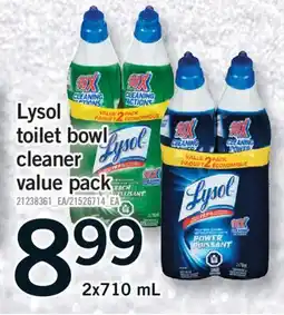 Fortinos LYSOL TOILET BOWL CLEANER VALUE PACK, 2x710 mL offer
