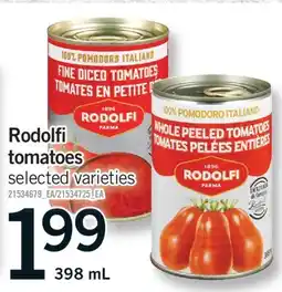 Fortinos RODOLFI TOMATOES, 398 ML offer