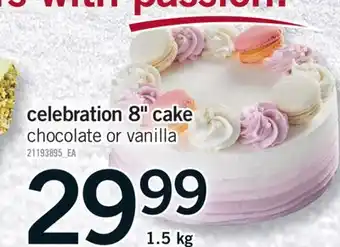 Fortinos CELEBRATION 8 CAKE offer