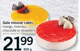 Fortinos GALA MOUSSE CAKES, 800 g offer