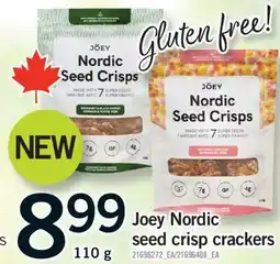 Fortinos JOEY NORDIC SEED CRISP CRACKERS, 110 G offer