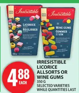 Food Basics IRRESISTIBLE LICORICE ALLSORTS OR WINE GUMS offer