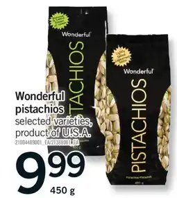 Fortinos WONDERFUL PISTACHIOS, 450 G offer