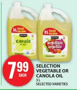 Food Basics SELECTION VEGETABLE OR CANOLA OIL offer