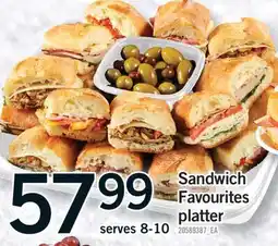 Fortinos SANDWICH FAVOURITES PLATTER, SERVES 8-10 offer