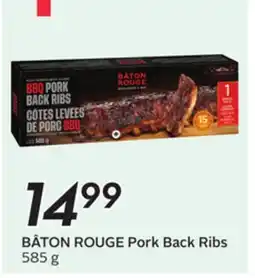 Sobeys BÂTON ROUGE Pork Back Ribs offer