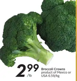 Sobeys Broccoli Crowns offer