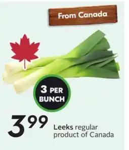 Sobeys Leeks offer