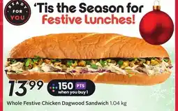 Sobeys Whole Festive Chicken Dagwood Sandwich offer
