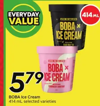 Sobeys BOBA Ice Cream offer