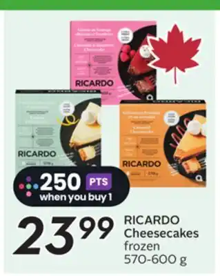 Sobeys RICARDO Cheesecakes offer