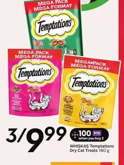 Sobeys WHISKAS Temptations Dry Cat Treats offer