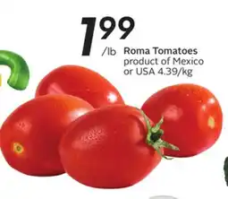 Sobeys Roma Tomatoes offer