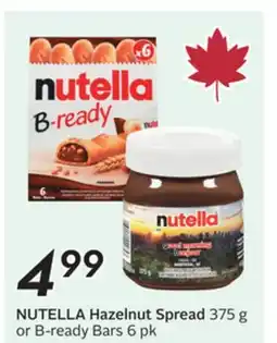 Sobeys NUTELLA Hazelnut Spread offer