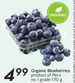 Sobeys Organic Blueberries offer