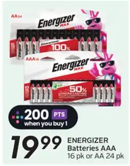 Sobeys ENERGIZER Batteries offer