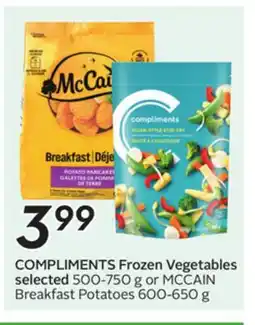 Sobeys COMPLIMENTS Frozen Vegetables offer