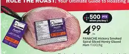 Sobeys PANACHE Hickory Smoked Spiral Sliced Honey Glazed Ham offer