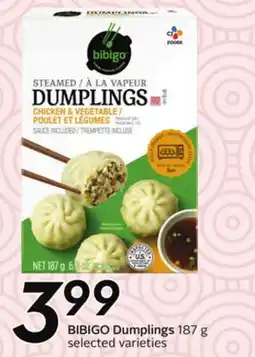 Sobeys BIBIGO Dumplings offer