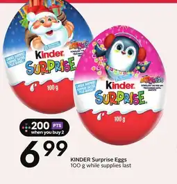 Sobeys KINDER Surprise Eggs offer
