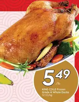 Sobeys KING COLE Frozen Grade A Whole Ducks offer