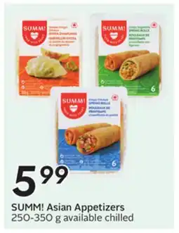 Sobeys SUMM! Asian Appetizers offer