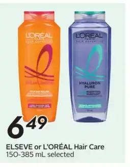 Sobeys ELSEVE or L'ORÉAL Hair Care offer