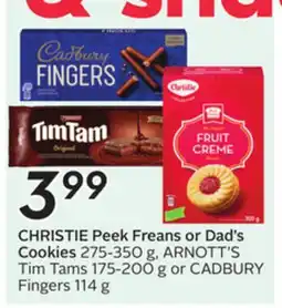 Sobeys CHRISTIE Peek Freans or Dad's Cookies offer
