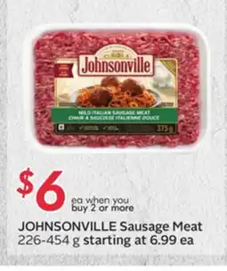 Sobeys JOHNSONVILLE Sausage Meat offer