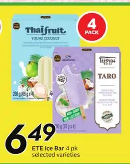 Sobeys ETE Ice Bar offer