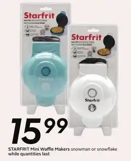 Sobeys STARFRIT Mini Waffle Makers offer