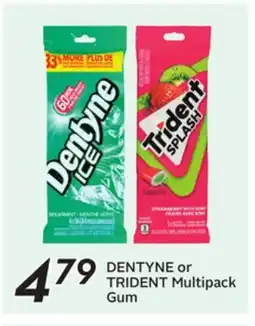 Sobeys DENTYNE or TRIDENT Multipack Gum offer