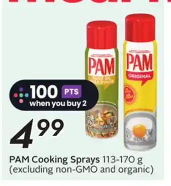 Sobeys PAM Cooking Sprays offer