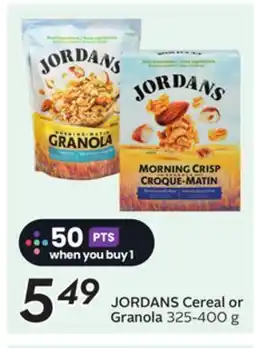 Sobeys JORDANS Cereal or Granola offer