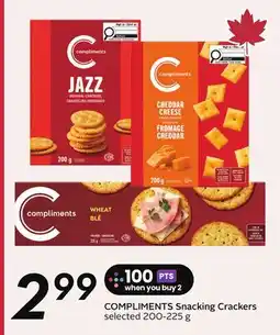 Sobeys COMPLIMENTS Snacking Crackers offer