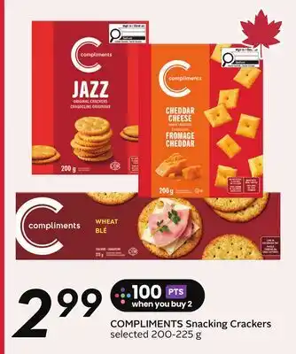 Sobeys COMPLIMENTS Snacking Crackers offer