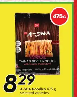 Sobeys A-SHA Noodles offer
