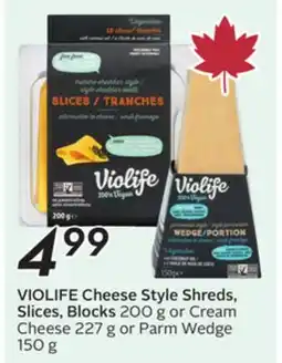 Sobeys VIOLIFE Cheese Style Shreds, Slices, Blocks offer