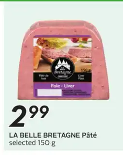 Sobeys LA BELLE BRETAGNE Pâté offer