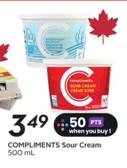 Sobeys COMPLIMENTS Sour Cream offer